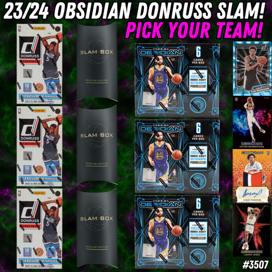 Break 3515 - NBA 23/24 Obsidian Donruss SLAM - Pick Your Team!