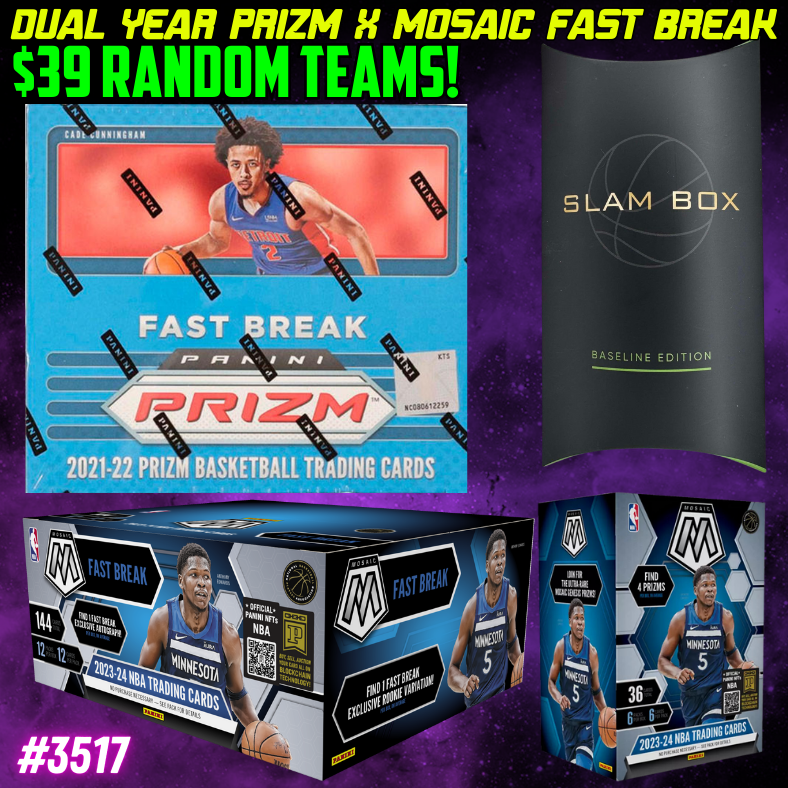 Break 3517 - NBA Dual Year Prizm x Mosaic Fast Break 4 Box - $39 Random Teams!
