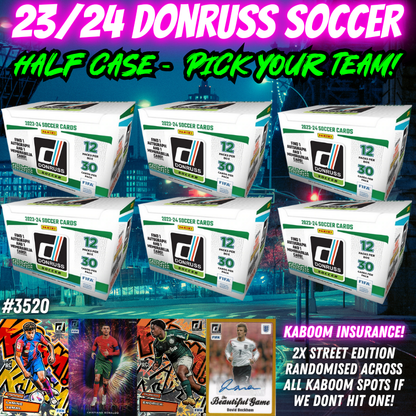 Break 3520 - 23/24 Donruss Soccer International - Hobby - Half Case - Pick Your Team!