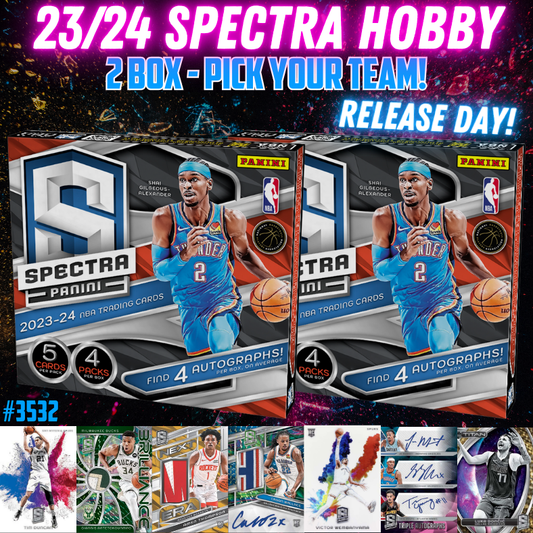 Break 3532 - 23/24 NBA Spectra RELEASE DAY - 2 Box - Pick Your Team!