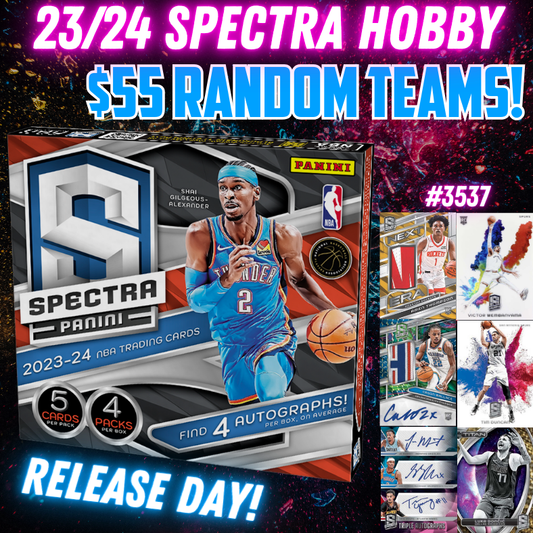 Break 3537 - NBA 23/24 Spectra Hobby RELEASE DAY - $55 Random Teams!