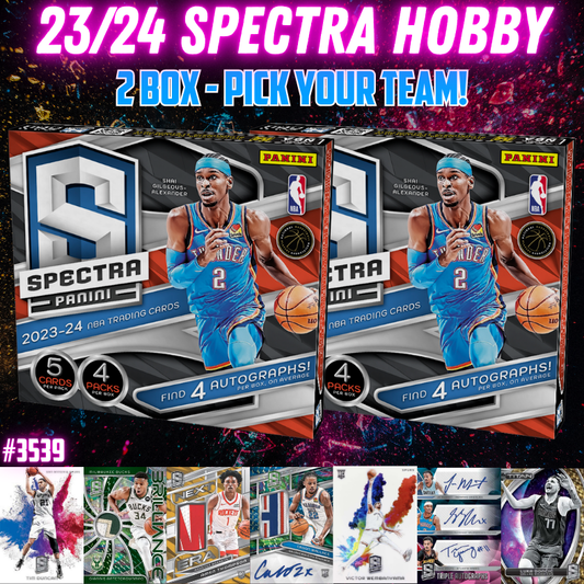 Break 3539 - 23/24 NBA Spectra Hobby - 2 Box - Pick Your Team!