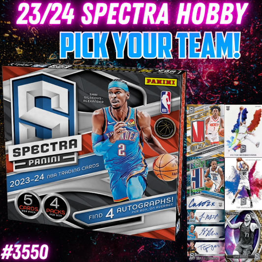 Break 3550 - NBA 23/24 Spectra Hobby - Pick Your Team!
