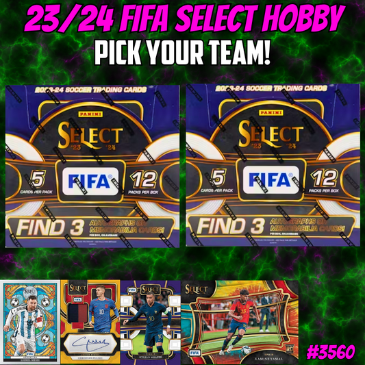 Break 3560 - 23/24 FIFA Select Hobby - 2 Box - Pick Your Team!