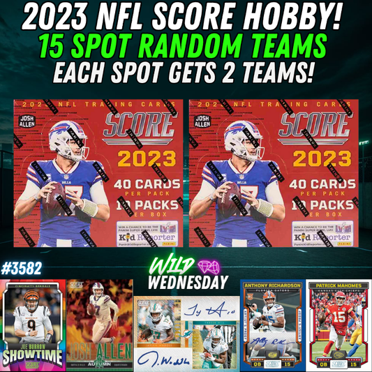 Break 3582 - NFL 2023 Double Score Hobby - $55 Random Teams!