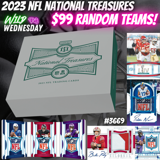 Break 3669 - NFL 2023 National Treasures - $99 Random Teams!