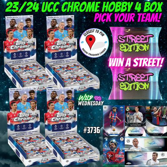 Break 3736 - 23/24 Topps UCC Chrome Hobby x Street - 6 Box - Pick Your Team!