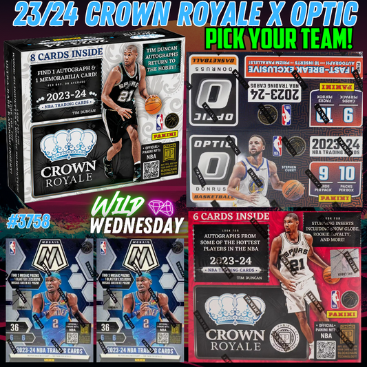 Break 3758 - NBA 23/24 Crown Royale x Optic Fast Break 5 Box - Pick Your Team!