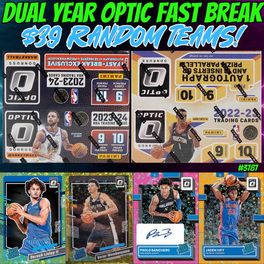 Break 3787 - NBA Dual Year Optic Fast Break 2 Box - $39 Random Teams!