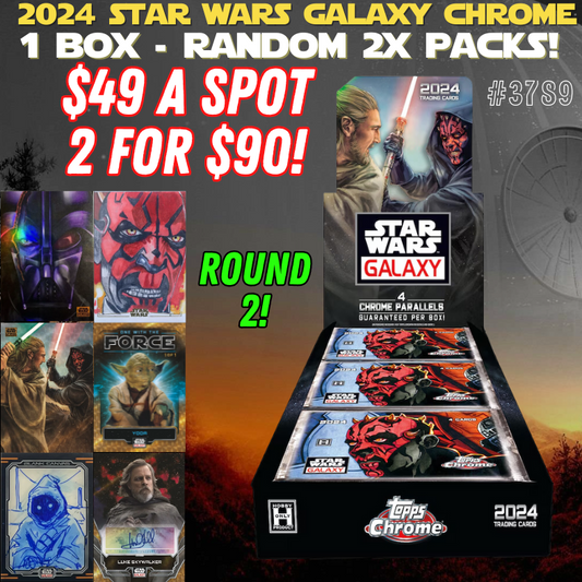 Break 3789 - 2024 Star Wars Galaxy Chrome - 1 Box -  Random 2x Packs! ROUND 2