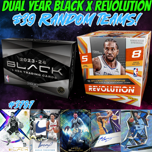Break 3797 - NBA Dual Year BLACK x Revolution - $39 Random Teams!
