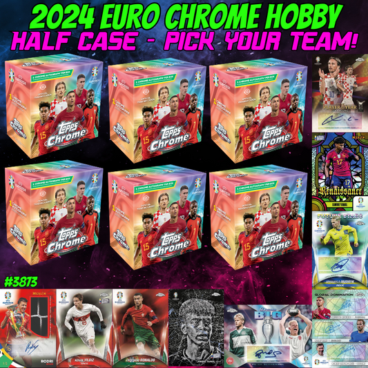 Break 3873 - 2024 Topps Euro Chrome Hobby - Half Case - Pick Your Nation!