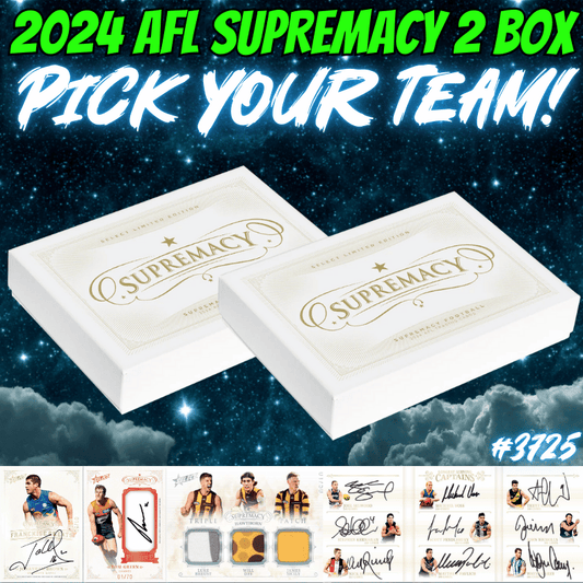 Break 3725 - 2024 AFL Supremacy - 2 Box - Pick Your Team