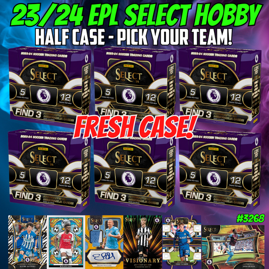 Break 3268 - 23/24 Panini Select Premier League Hobby - HALF CASE - Pick Your Team!
