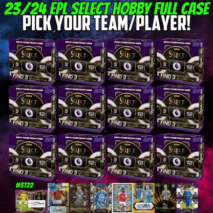 Break 3722 - 23/24 Select Premier League Hobby - FULL CASE - Pick Your Team!