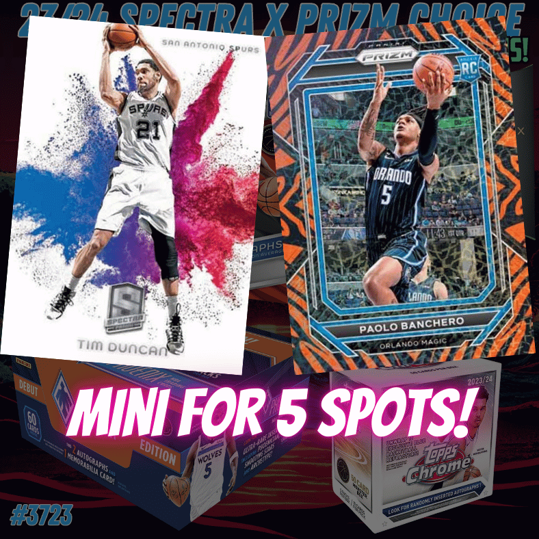 Mini for 5 spots in Break 3723 NBA Spectra x Prizm Choice Random Tea