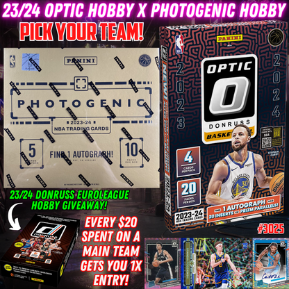 Break 3025 - NBA 23/24 Optic x Photogenic Hobby - Pick Your Team!