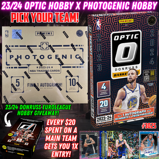 Break 3025 - NBA 23/24 Optic x Photogenic Hobby - Pick Your Team!