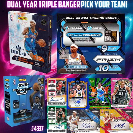 Break 4337 - NBA 24/25 Prizm Fast Break x Court Kings 3 Box - Pick Your Team!
