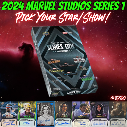 Break 3760 - 2024 Marvel Studios Series 1 - Pick Your Star / Show!