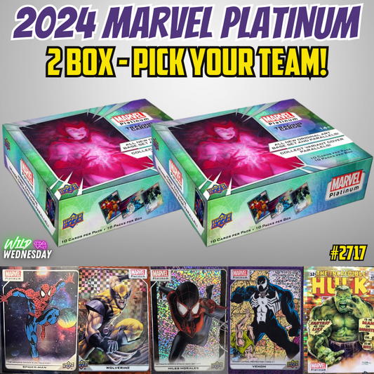 Break 2717 - 2023 Marvel Platinum - 2 Box - Pick Your Character/Team!