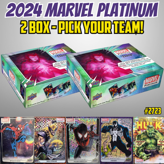 Break 2723 - 2023 Marvel Platinum - 2 Box - Pick Your Character/Team!