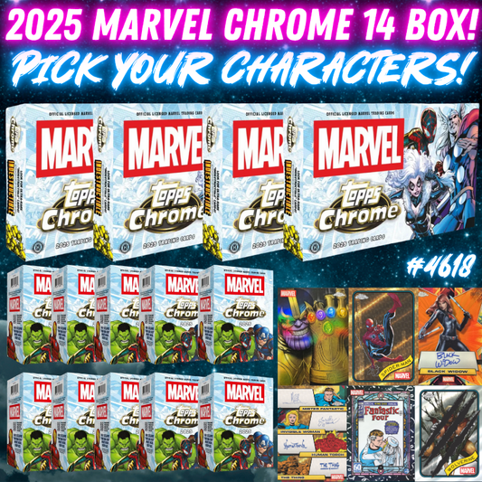 Break 4618 - 2025 Topps Marvel Chrome - 14 BOX Pick Your Characters!