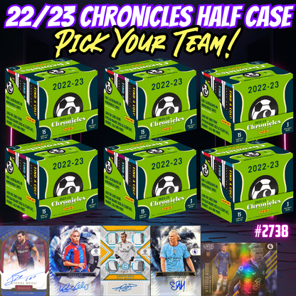 Break 2738 - 22/23 Chronicles Hobby HALF CASE - 6 Box - Pick Your Team!