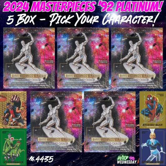 Break 4435 - 2024 Marvel Masterpieces '92 Platinum - Pick Your Character!
