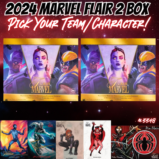 Break 3348 - 2024 Marvel Flair - 2 Box - Pick Your Character/Team!