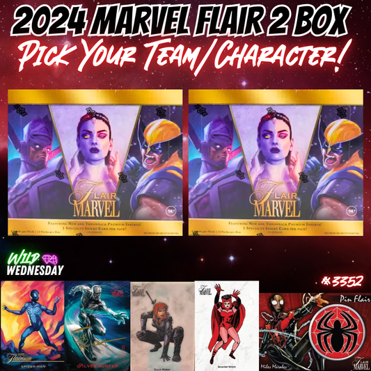 Break 3352 - 2024 Marvel Flair - 2 Box - Pick Your Character/Team!
