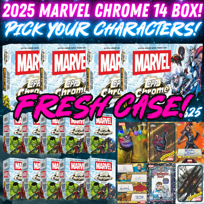 Break 4625 - 2025 Topps Marvel Chrome - 14 BOX Pick Your Characters!