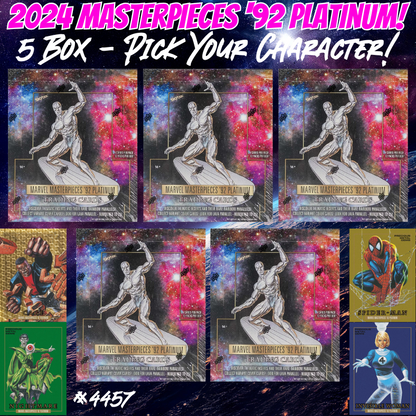 Break 4457 - 2024 Marvel Masterpieces '92 Platinum - Pick Your Character!
