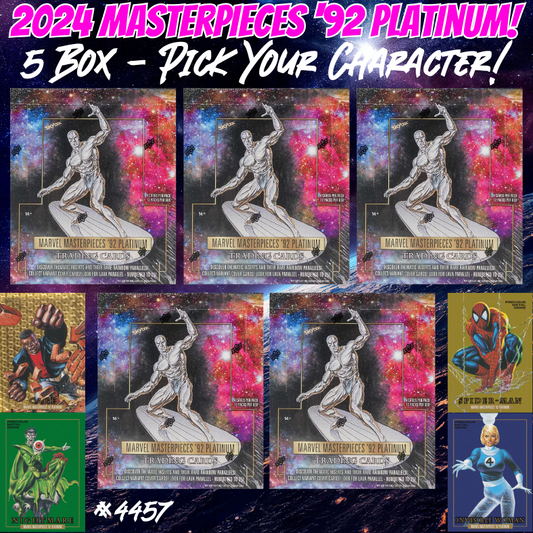 Break 4457 - 2024 Marvel Masterpieces '92 Platinum - Pick Your Character!