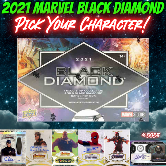 Break 5053 - 2021 Marvel Black Diamond - Pick Your Character!
