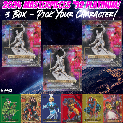 Break 4462 - 2024 Marvel Masterpieces '92 Platinum - Pick Your Character!