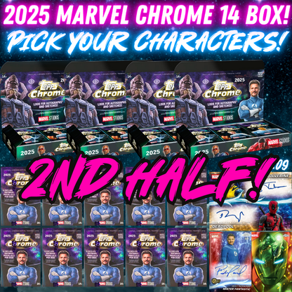 Break 5209 - 2025 Topps Marvel Studios Chrome - 14 BOX Pick Your Characters!