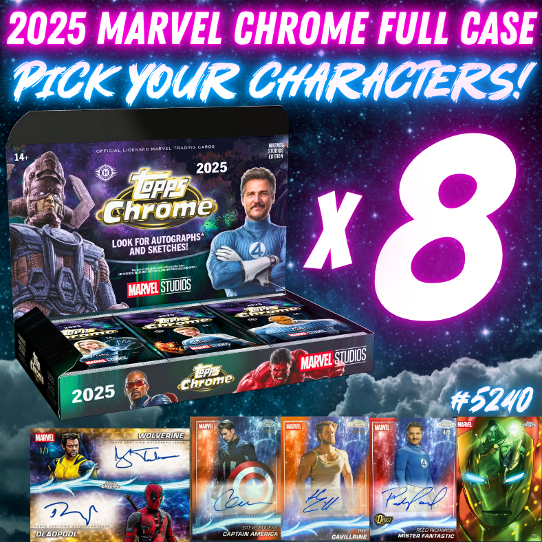 Break 5240 - 2025 Topps Marvel Studios Chrome - FULL CASE Pick Your Characters!