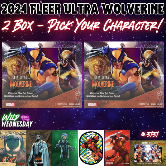 Break 3131 - 2024 Fleer Ultra Wolverine Hobby - 2 Box - Pick Your Character!