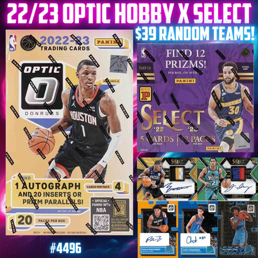 Break 4496 - NBA 22/23 Optic Hobby x Select Asia - $39 Random Teams!