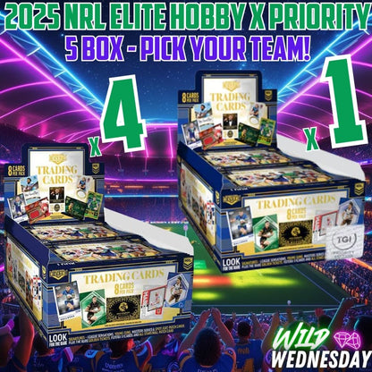 Break 4843 - 2025 NRL Elite Hobby x Priority 5Box - Pick Your Team!