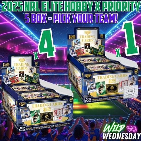 Break 4843 - 2025 NRL Elite Hobby x Priority 5Box - Pick Your Team!