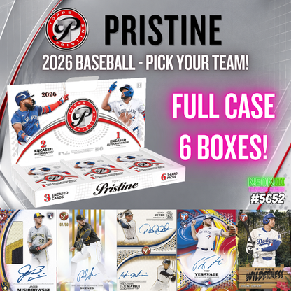 Break 5652 - 2026 Topps Pristine Baseball - FULLCASE - Pick Your Team!