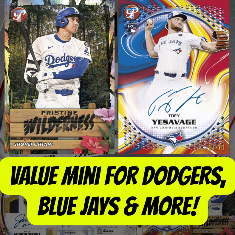 VALUE Mini for DODGERS, BLUE JAYS & more in Break 5652 - 2026 Topps Pristine Baseball - FULLCASE - PYT!