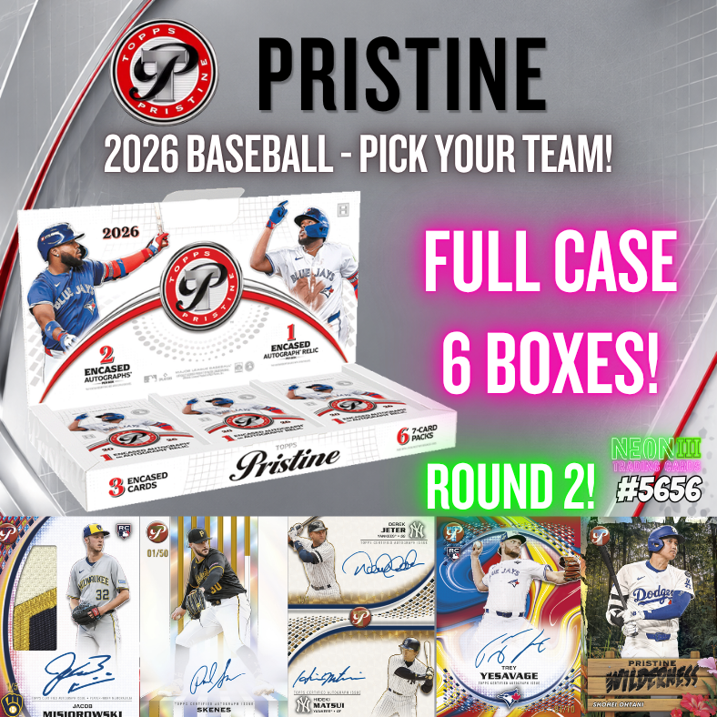 Break 5656- 2026 Topps Pristine Baseball - FULLCASE - Pick Your Team! ROUND 2!