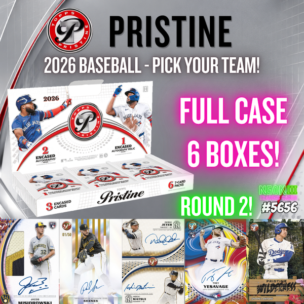 Break 5656- 2026 Topps Pristine Baseball - FULLCASE - Pick Your Team! ROUND 2!