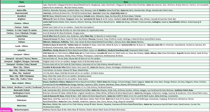 Break 5091 - 22-23 PANINI Impeccable Premier League Soccer - FULLCASE - Pick Your Team!