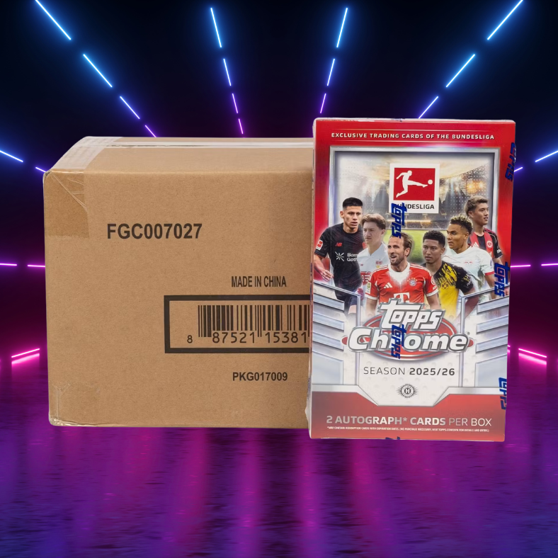 2025-26 Topps Bundesliga Chrome Hobby FULL CASE (12 Boxes)