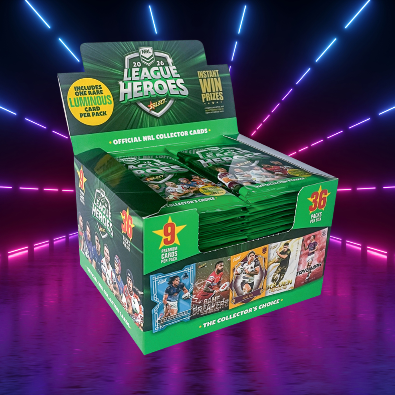 2026 NRL League Heroes Box (36 Packs)
