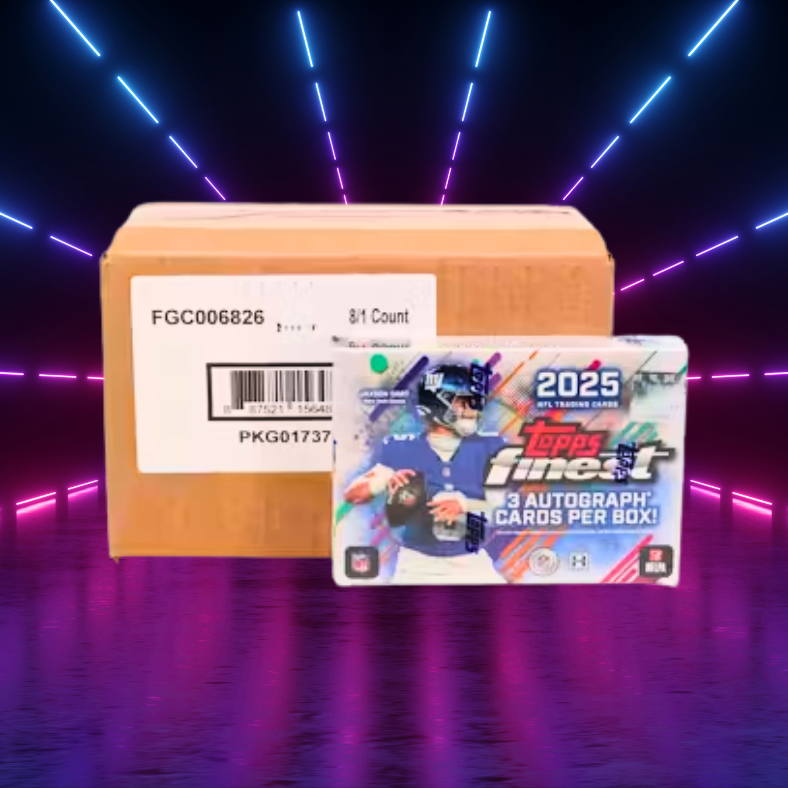 2025 Topps Finest Football Breaker's Delight FULL CASE (8 Boxes)